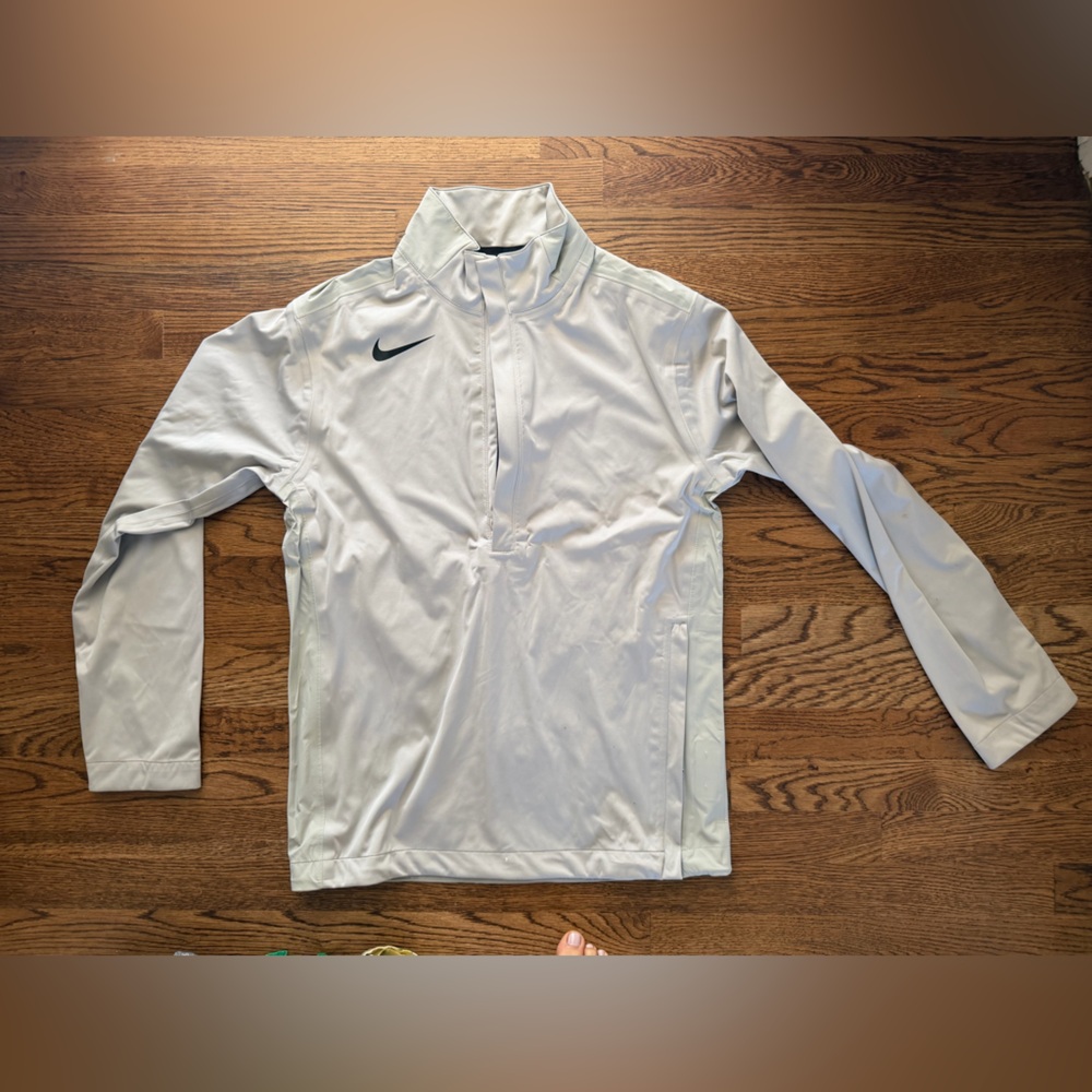 Nike Gray and Black Storm Fit Golf Jacket